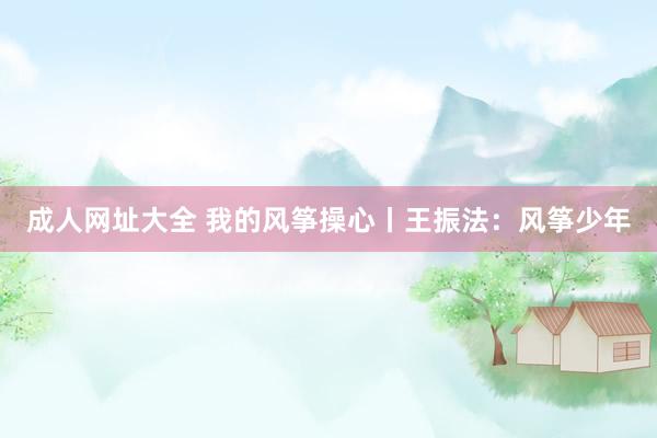成人网址大全 我的风筝操心丨王振法：风筝少年
