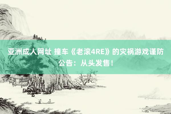 亚洲成人网址 撞车《老滚4RE》的灾祸游戏谨防公告：从头发售！