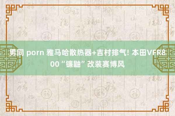 男同 porn 雅马哈散热器+吉村排气! 本田VFR800“镰鼬”改装赛博风